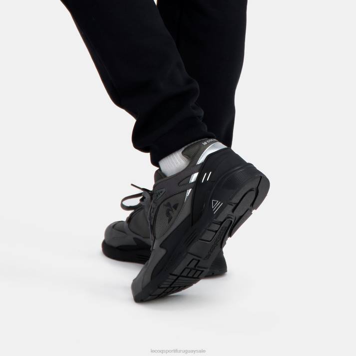 zapatos XFVP543 hombres Le Coq Sportif zapato lcs r1100 suela negra gris