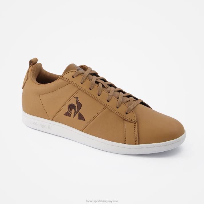 zapatos XFVP563 hombres Le Coq Sportif zapato de corteclásico artesanal marrón