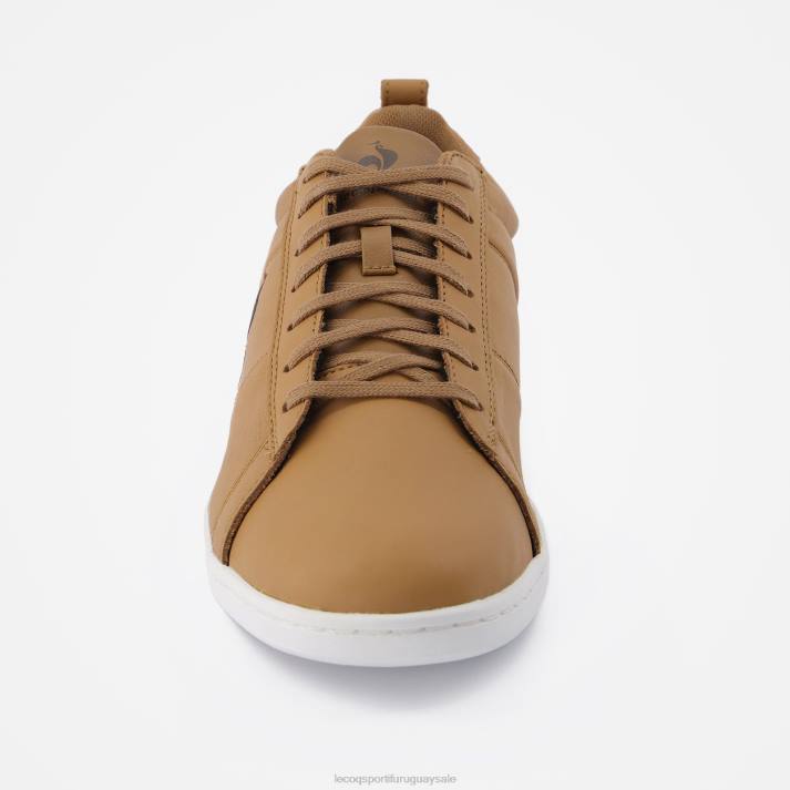 zapatos XFVP563 hombres Le Coq Sportif zapato de corteclásico artesanal marrón