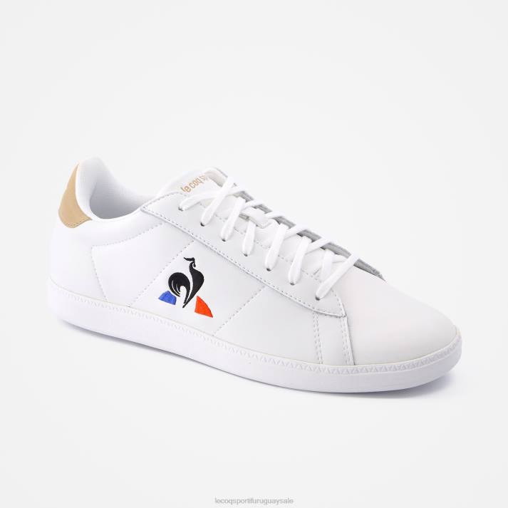 zapatos XFVP589 hombres Le Coq Sportif zapato de corte blanco