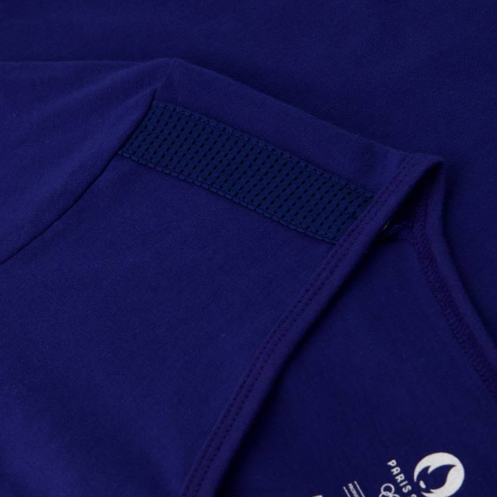 ropa XFVP342 mujer Le Coq Sportif camiseta azul