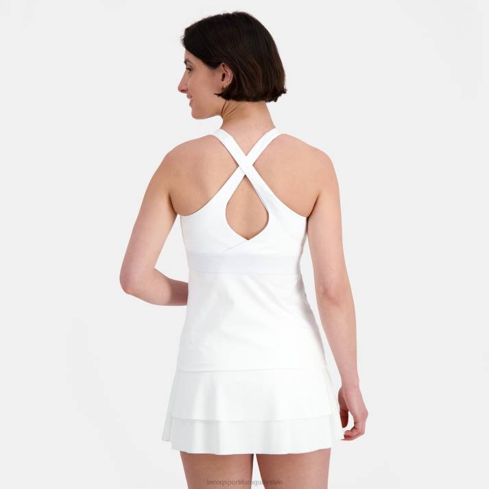 ropa XFVP344 mujer Le Coq Sportif chaleco blanco