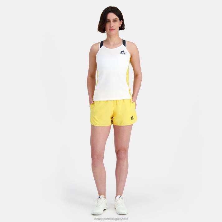 ropa XFVP345 mujer Le Coq Sportif chaleco blanco