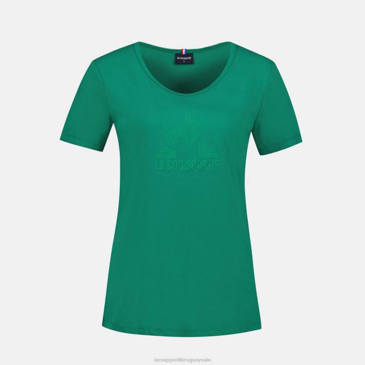 ropa XFVP347 mujer Le Coq Sportif camiseta verde