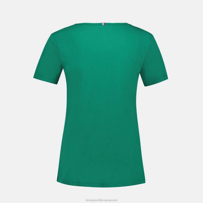 ropa XFVP347 mujer Le Coq Sportif camiseta verde