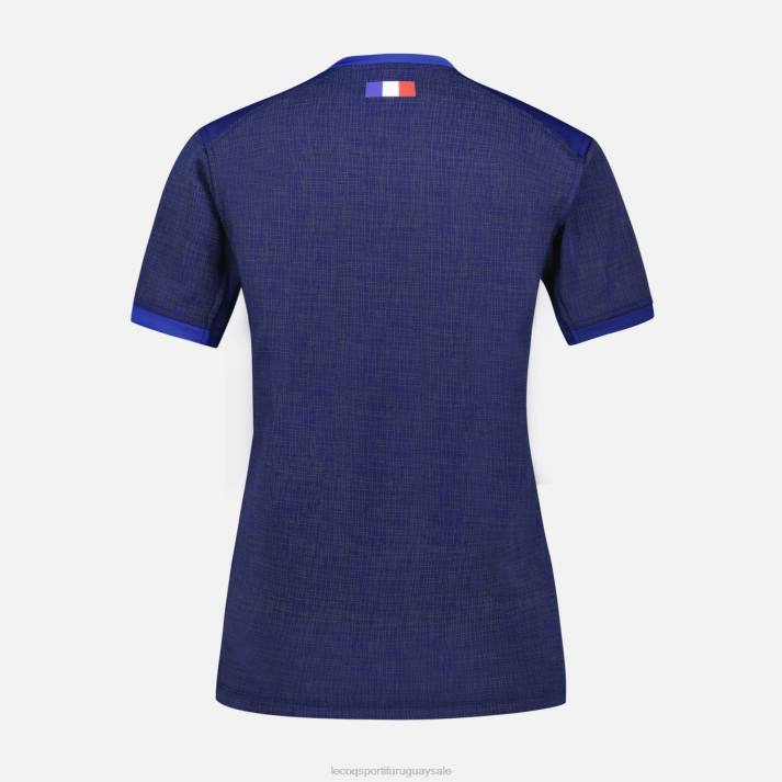 ropa XFVP349 mujer Le Coq Sportif réplica camiseta xv de france - copa del mundo de rugby 2023 azul