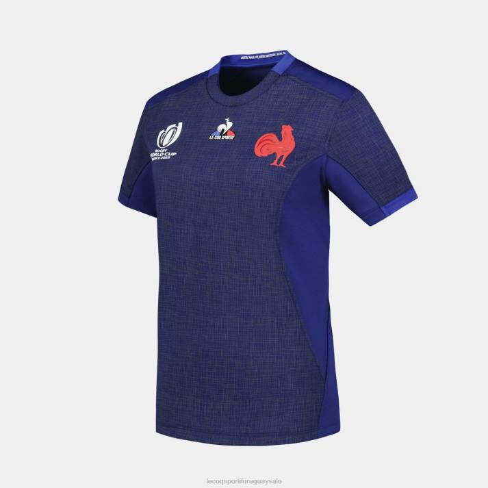 ropa XFVP349 mujer Le Coq Sportif réplica camiseta xv de france - copa del mundo de rugby 2023 azul