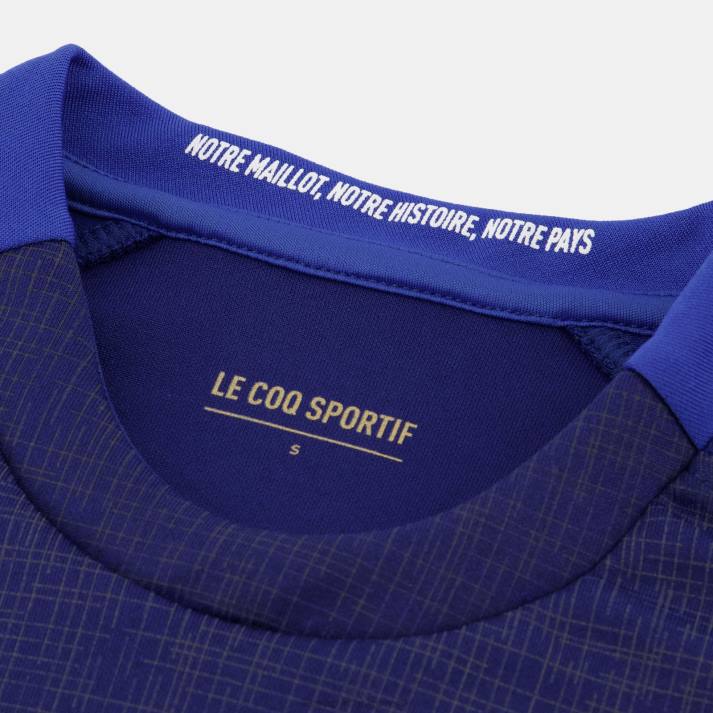 ropa XFVP349 mujer Le Coq Sportif réplica camiseta xv de france - copa del mundo de rugby 2023 azul