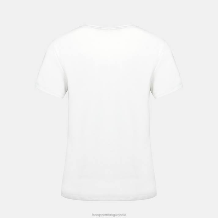 ropa XFVP352 mujer Le Coq Sportif camiseta blanca