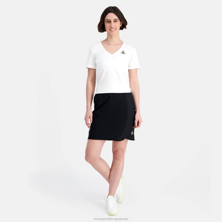 ropa XFVP352 mujer Le Coq Sportif camiseta blanca