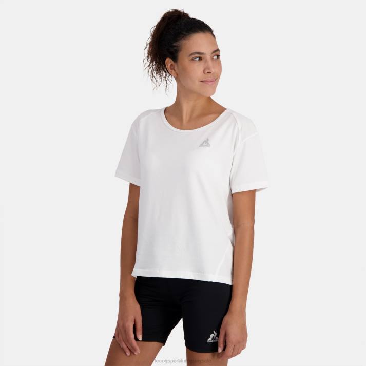 ropa XFVP353 mujer Le Coq Sportif camiseta blanca