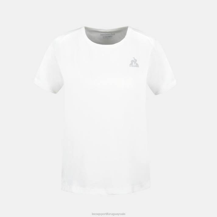 ropa XFVP353 mujer Le Coq Sportif camiseta blanca