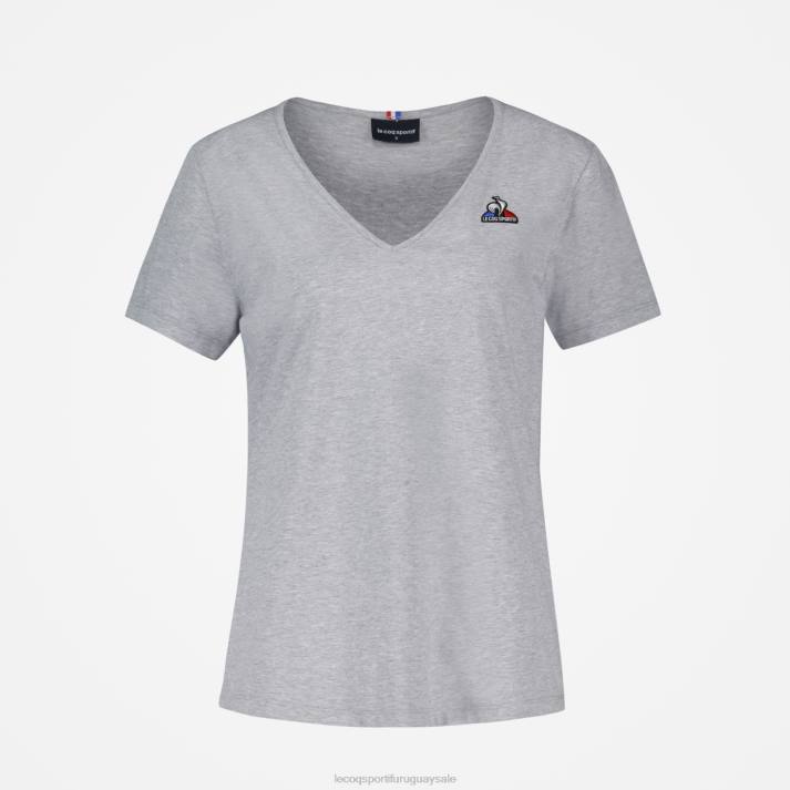 ropa XFVP359 mujer Le Coq Sportif camiseta gris