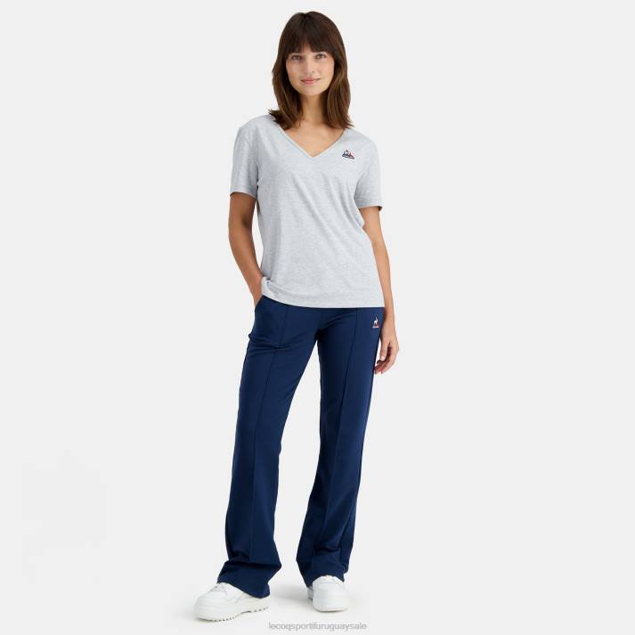 ropa XFVP359 mujer Le Coq Sportif camiseta gris