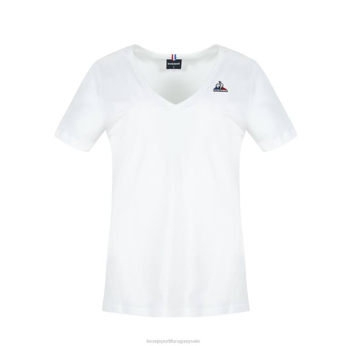 ropa XFVP361 mujer Le Coq Sportif camiseta blanca
