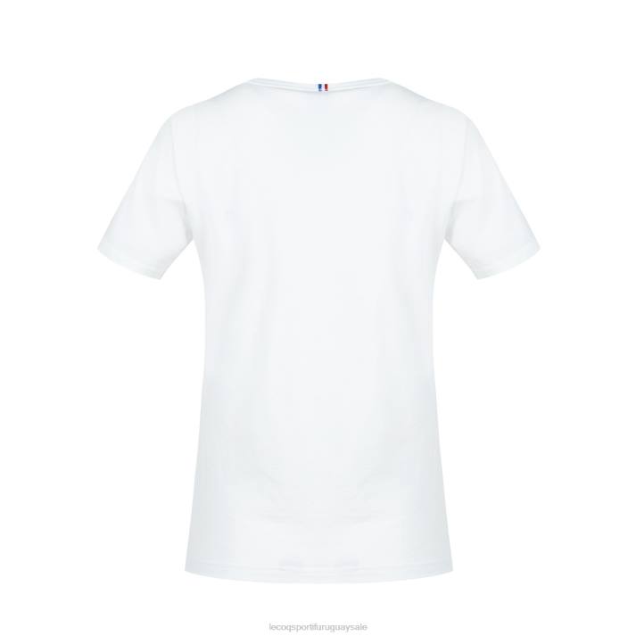 ropa XFVP361 mujer Le Coq Sportif camiseta blanca