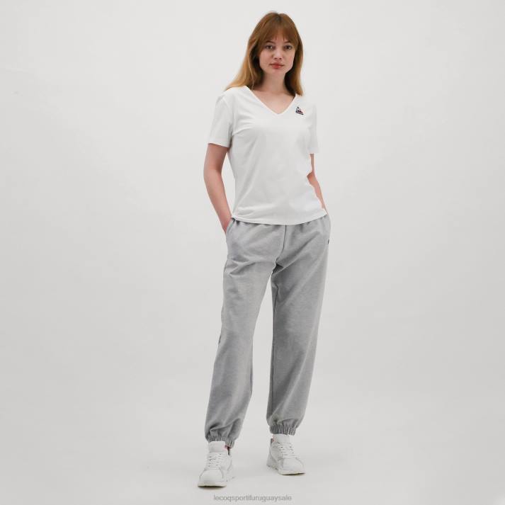 ropa XFVP361 mujer Le Coq Sportif camiseta blanca