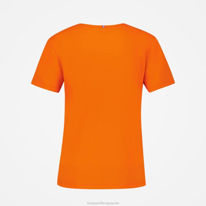 ropa XFVP593 mujer Le Coq Sportif camiseta naranja