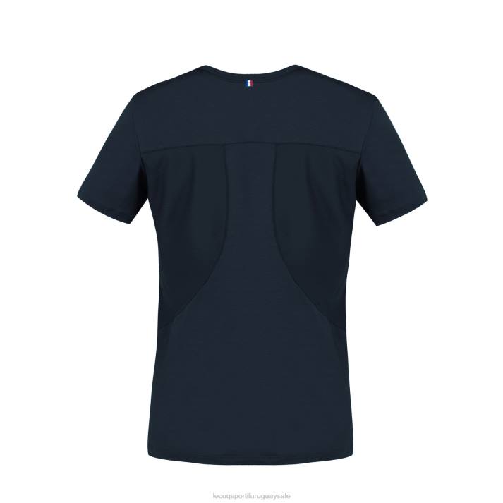 ropa XFVP602 mujer Le Coq Sportif camiseta azul