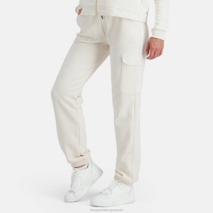 ropa XFVP322 mujer Le Coq Sportif pantalones blancos