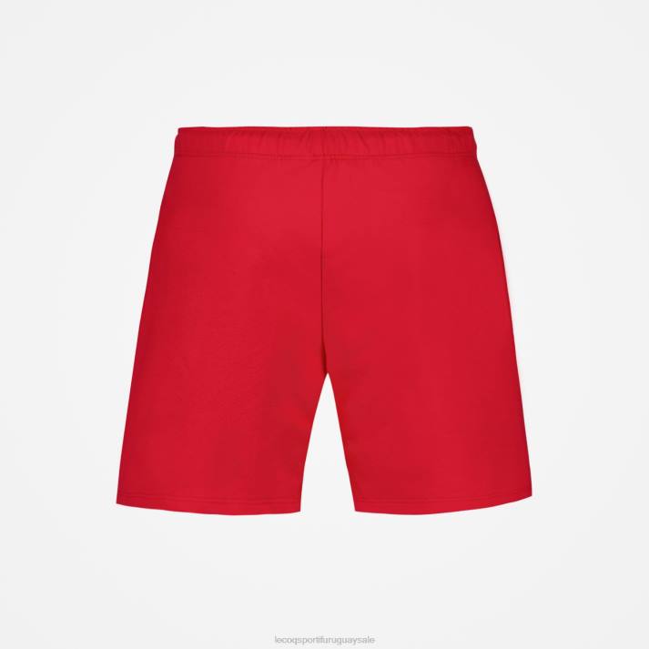 ropa XFVP611 mujer Le Coq Sportif pantalones cortos rojos
