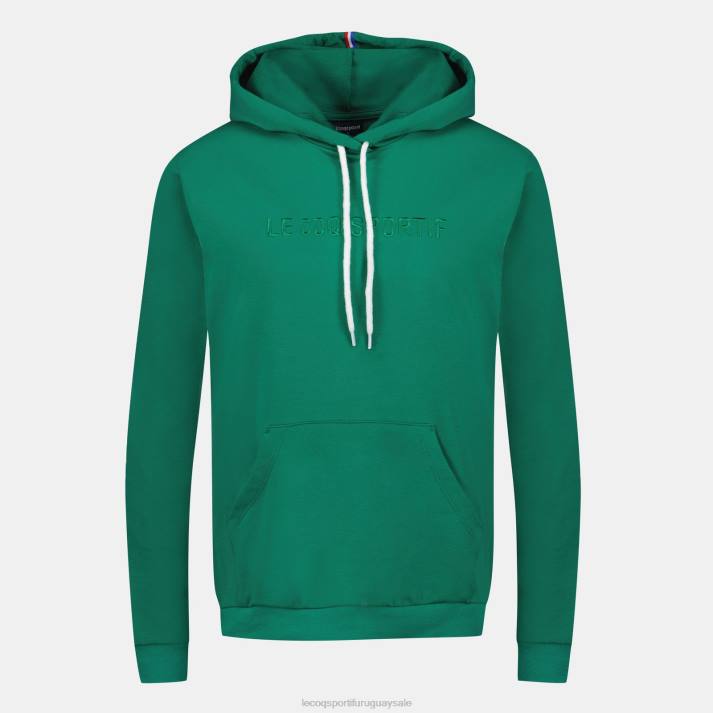 ropa XFVP310 mujer Le Coq Sportif sudadera con capucha verde