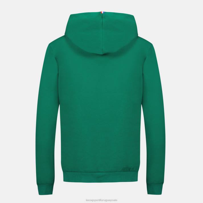 ropa XFVP310 mujer Le Coq Sportif sudadera con capucha verde