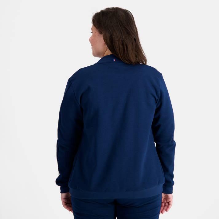 ropa XFVP312 mujer Le Coq Sportif sudadera azul