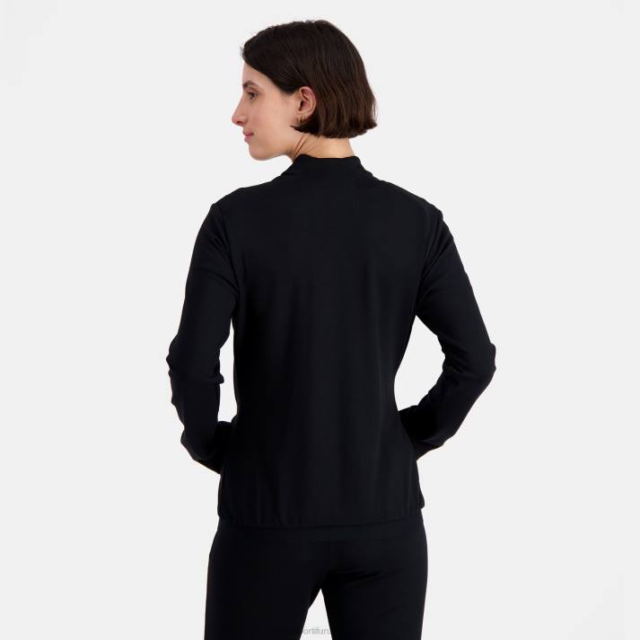 ropa XFVP314 mujer Le Coq Sportif sudadera negra