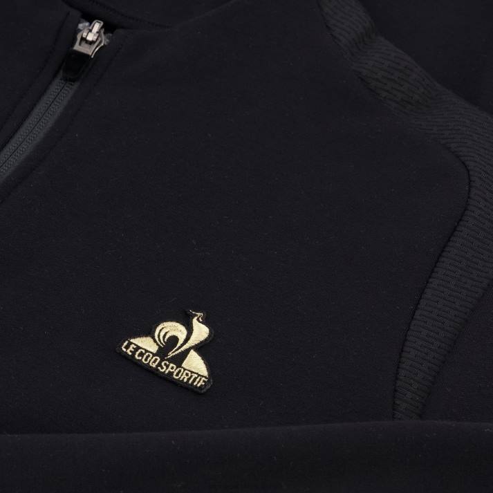 ropa XFVP314 mujer Le Coq Sportif sudadera negra