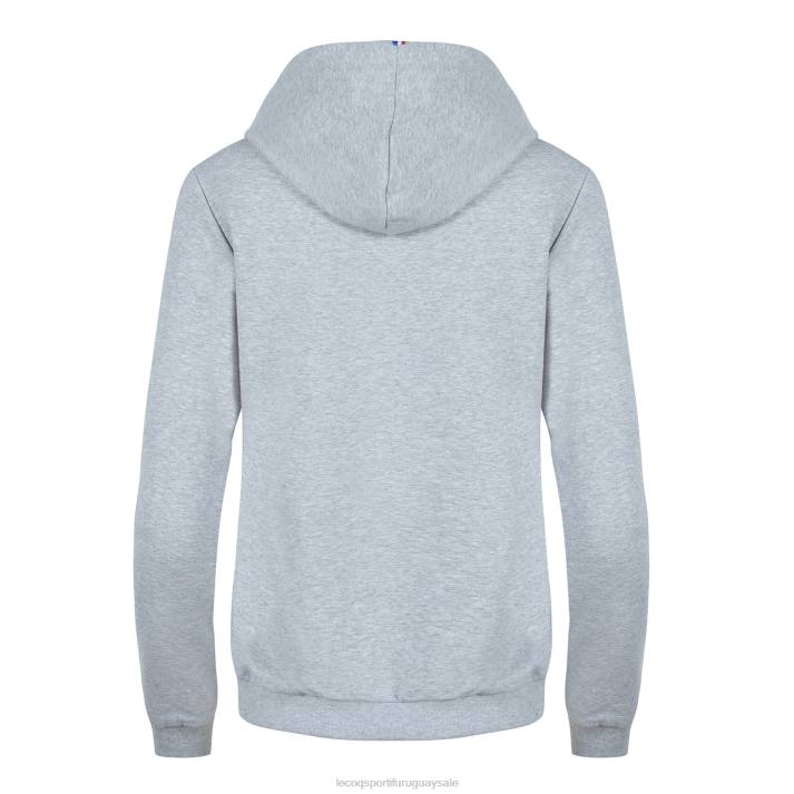 ropa XFVP320 mujer Le Coq Sportif sudadera con capucha gris
