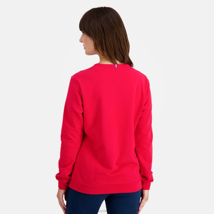 ropa XFVP595 mujer Le Coq Sportif sudadera roja