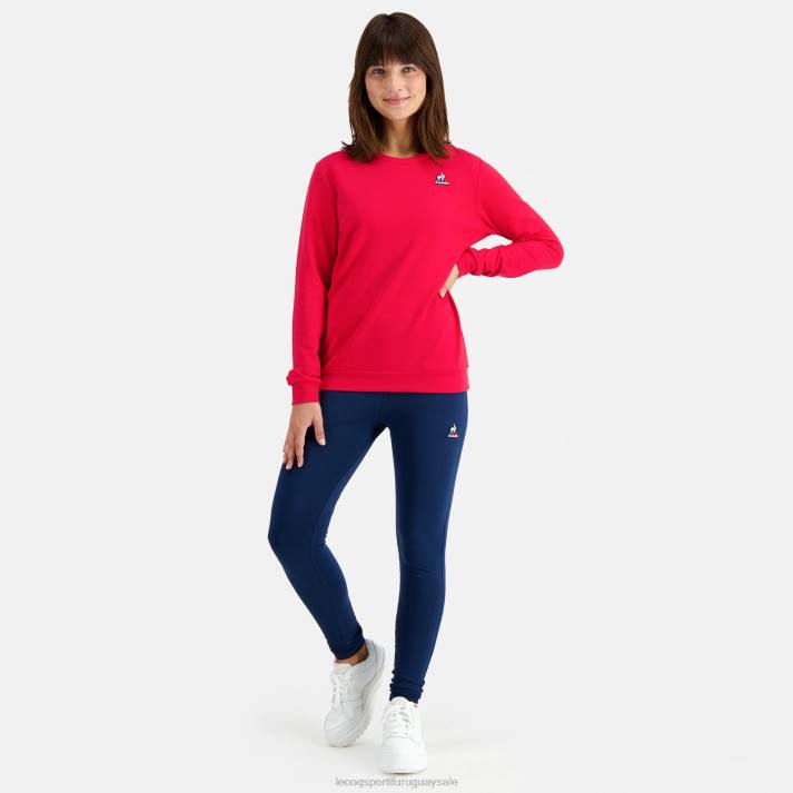 ropa XFVP595 mujer Le Coq Sportif sudadera roja
