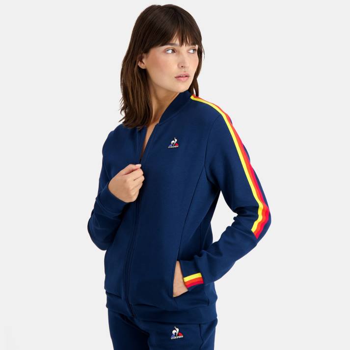 ropa XFVP599 mujer Le Coq Sportif sudadera azul
