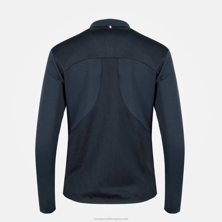 ropa XFVP607 mujer Le Coq Sportif sudadera con cremallera azul