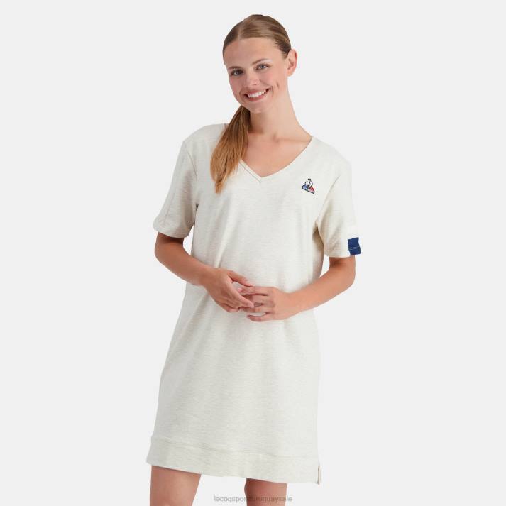ropa XFVP365 mujer Le Coq Sportif vestido beige