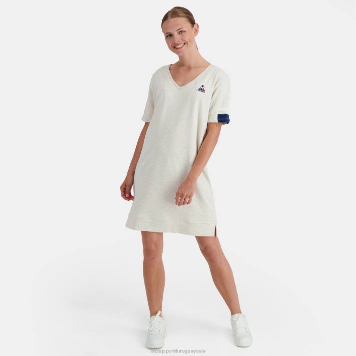 ropa XFVP365 mujer Le Coq Sportif vestido beige