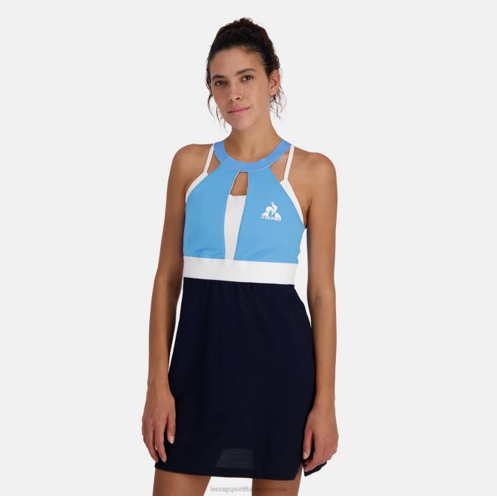 ropa XFVP367 mujer Le Coq Sportif vestido azul