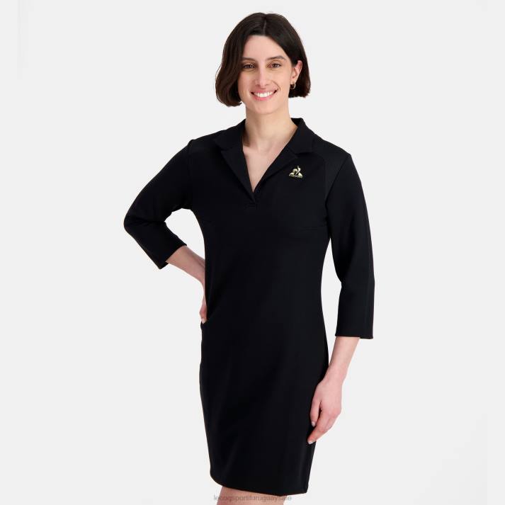 ropa XFVP369 mujer Le Coq Sportif vestido negro