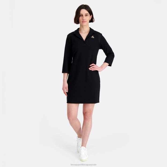 ropa XFVP369 mujer Le Coq Sportif vestido negro