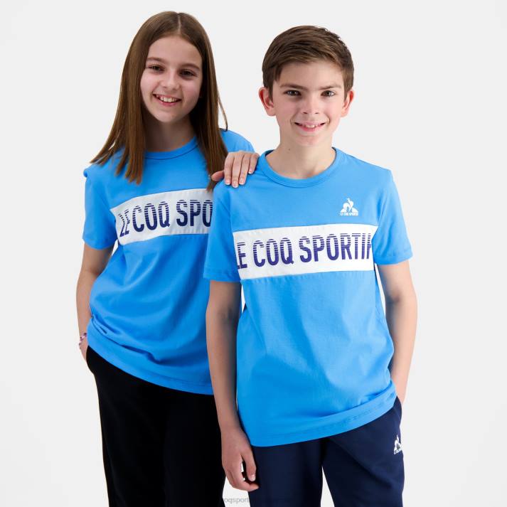 ropa XFVP379 niños Le Coq Sportif camiseta azul