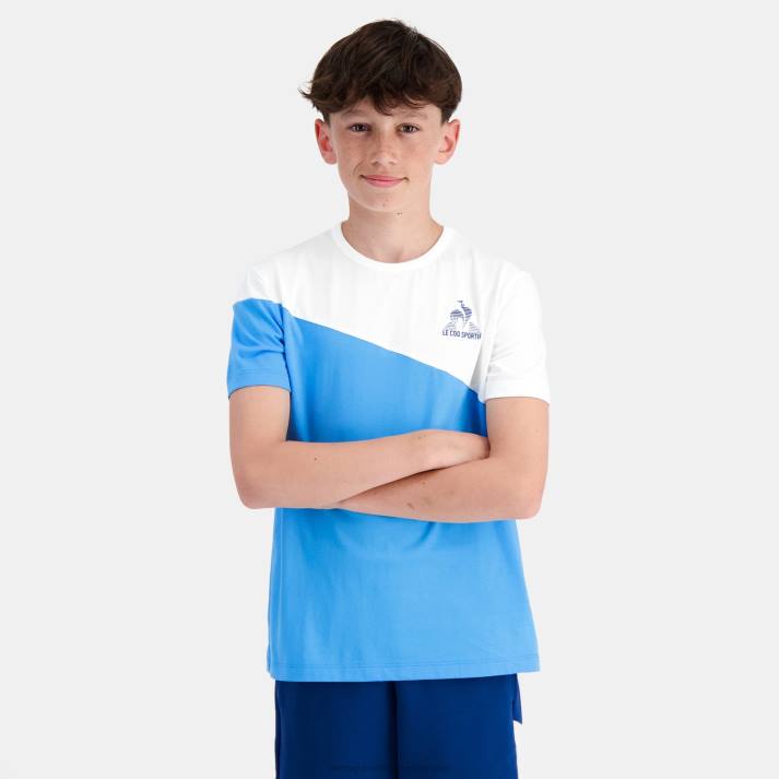 ropa XFVP381 niños Le Coq Sportif camiseta azul