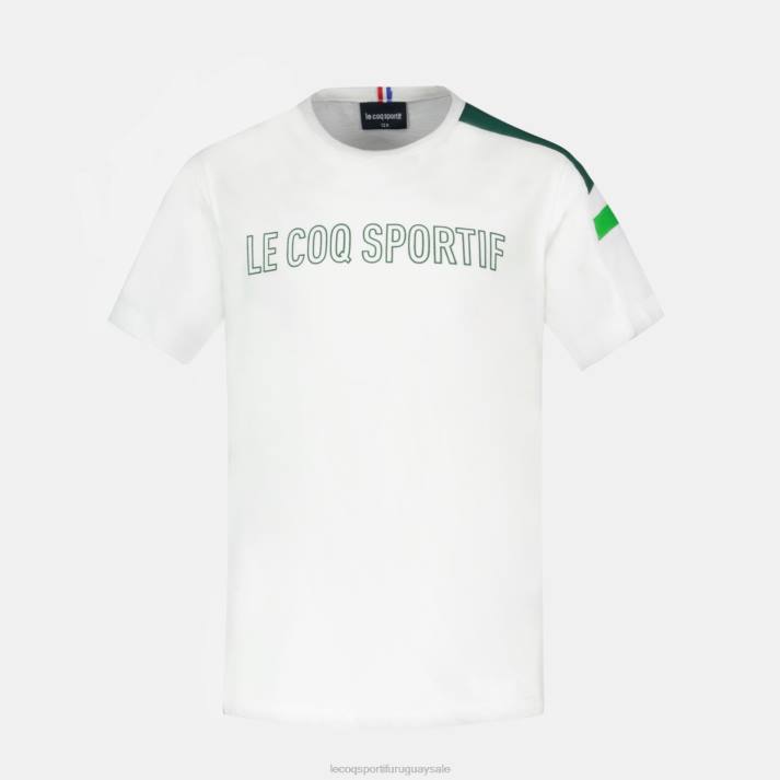 ropa XFVP382 niños Le Coq Sportif camiseta blanca