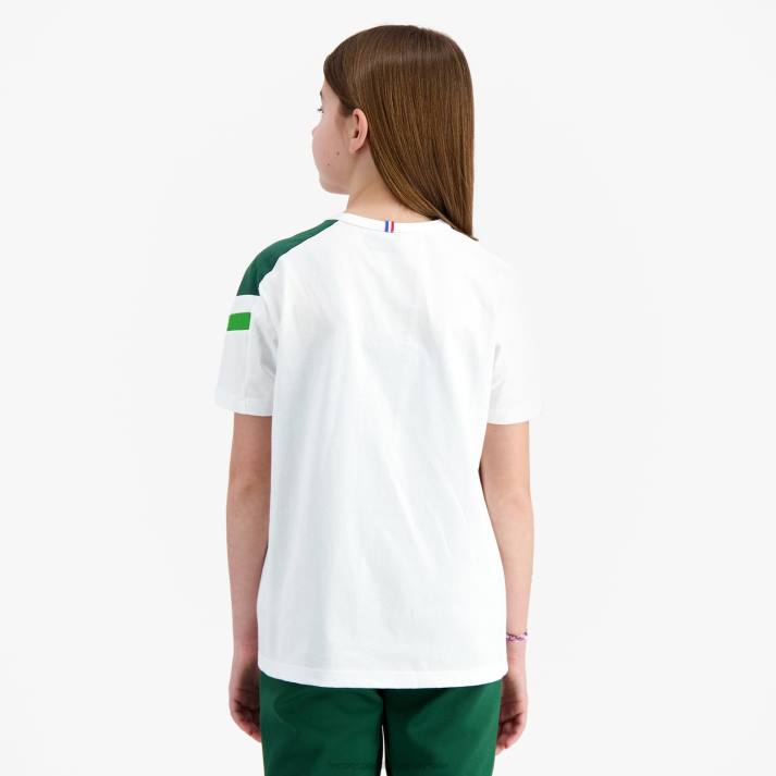 ropa XFVP382 niños Le Coq Sportif camiseta blanca