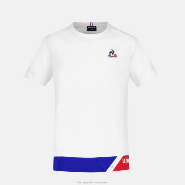 ropa XFVP383 niños Le Coq Sportif camiseta blanca