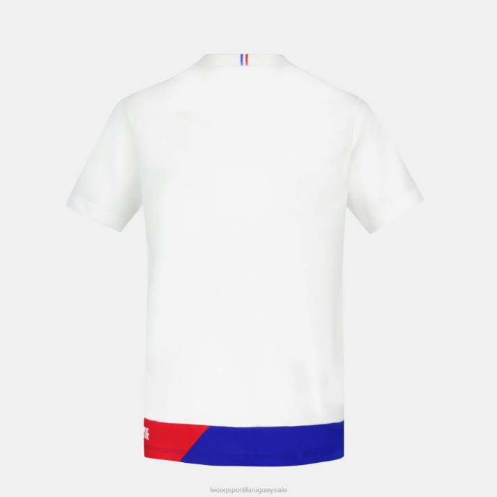 ropa XFVP383 niños Le Coq Sportif camiseta blanca