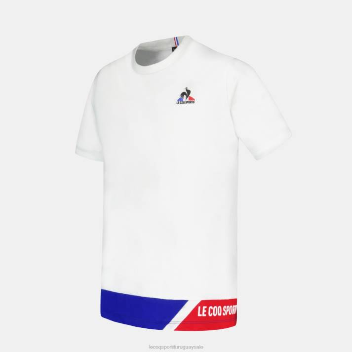 ropa XFVP383 niños Le Coq Sportif camiseta blanca