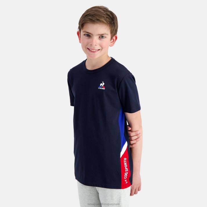 ropa XFVP385 niños Le Coq Sportif camiseta azul
