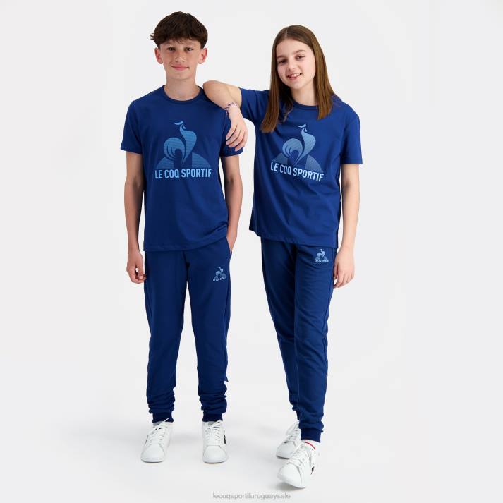 ropa XFVP386 niños Le Coq Sportif camiseta azul