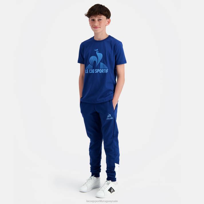 ropa XFVP386 niños Le Coq Sportif camiseta azul